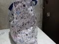 Бутикова Чанта 46х34 см естествена кожа и плетени нишки от промазан плат дебела и друга 34х29х13см, снимка 15