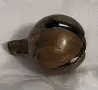 Стар автентичен бронзов кротал(звънче) орехче. Ръчна изработка. , снимка 5