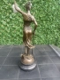Бронзова статуетка на Темида (Богинята на правосъдието) – Sign. Mayer / Art Bronze France, снимка 3