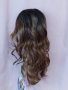 60 см Дълга леко къдрева перука на кичури , снимка 2