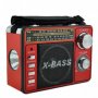Акумулаторно радио Waxiba XB-1061 URT, MP3, USB, SD карта, AM/FM/SW, снимка 1 - Радиокасетофони, транзистори - 40005356