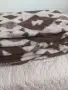Вълнено одеало кафяво бежево, снимка 4