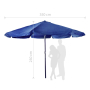 Градински чадър Muhler D 3.5m, снимка 2