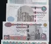 Египет.
8 бр банкноти.
5 и 50  пиастъра.
1, 5, 10, 50, 100 и 200 паунда.
UNC., снимка 9