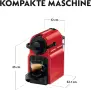 Кафемашина с капсули NESPRESSO Inissia Червена Черна, снимка 4
