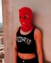 Зимна шапка маска - Red Balaclava, снимка 2