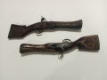 Стар кремъчен пистолет/револвер , снимка 1 - Антикварни и старинни предмети - 44642058