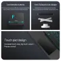 За Samsung Galaxy Tab A9+ / A11+ Кожен Калъф с Подвижна Bluetooth Клавиатура, Тъчпад и Цветна Подсве, снимка 5