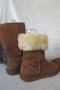 UGG®  аналог, топли зимни ботуши -100% естествена кожа - велур, N- 37 - 38, бежави, снимка 4