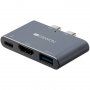 USB Хъб USB Преобразувател CANYON CNS-TDS01DG, 3-in-1 Multiport Docking Station Dual, снимка 3