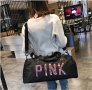 Спортен сак PINK, gym bag, travel bag, чанта за фитнес, чанта за багаж, снимка 15