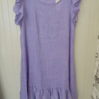 ленена рокличка в лилаво, снимка 5 - Рокли - 37454055