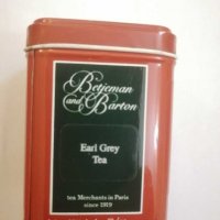 Стара тенекиена кутия от чай The Earl Grey. , снимка 2 - Колекции - 30257385