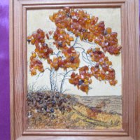 Картина и дърво-сувенир, балтийски кехлибар, снимка 2 - Декорация за дома - 42456251