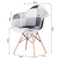 Висококачествени трапезни столове тип кресло пачуърк МОДЕЛ 303, снимка 2 - Столове - 42873583