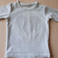 Бебешка блузка ,,Сърчице" р-р 62, снимка 1 - Бебешки блузки - 29148353