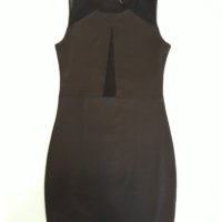 Мини черна рокля къса , елегантна, секси, без ръкав, с прозрачен елемент отпред и на раменете, ефект, снимка 2 - Рокли - 37435253