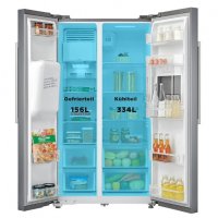 Комбиниран хладилник с фризер Midea Side-by-Side, снимка 4 - Хладилници - 39601383