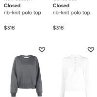 Небесносиня блуза/топ CLOSED лукс, снимка 9 - Блузи с дълъг ръкав и пуловери - 40511455