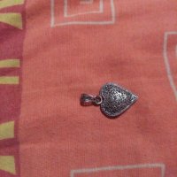 Сребърен медальон: сърчице от филигран 💥, снимка 4 - Колиета, медальони, синджири - 31882353