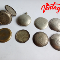 сребърни капаци на джобни часовници, снимка 1 - Антикварни и старинни предмети - 44688740