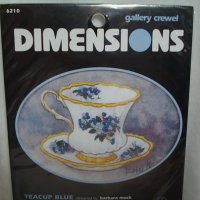 Комплект за шиене  Dimensios Teacup Blue, снимка 1 - Гоблени - 38574984