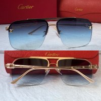Cartier 2023 висок клас слънчеви очила Мъжки Дамски слънчеви 3 цвята, снимка 3 - Слънчеви и диоптрични очила - 40515443