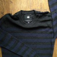 G-STAR Dadin stripe r knit l/s - страхотен мъжки пуловер, снимка 4 - Пуловери - 31400170