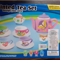 Нов комплект за оцветяване - детски порцеланов чаен сервиз, снимка 2 - Други игри - 34484372