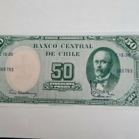 CHILE 🇨🇱 🌶  5 Centimos on 50 Pesos 🇨🇱  UNC , снимка 1 - Нумизматика и бонистика - 31024155