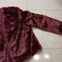 Дамско палто цвят Бордо, снимка 2 - Палта, манта - 44338737