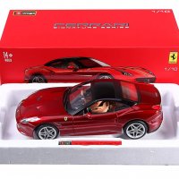 Bburago Ferrari - Ferrari California T, бяло, снимка 1 - Коли, камиони, мотори, писти - 29104971