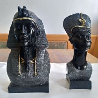 Красиви колекционерски бюстове на Нефертити и Тутанкамон цена 40лв, снимка 1 - Други ценни предмети - 40130701