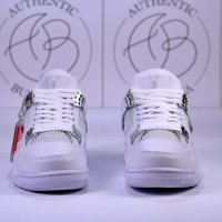 Nike Jordan Retro 4 PSG, Pure Money, Black Canvas, снимка 8 - Спортни обувки - 39215036