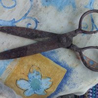 Ножица шивашка, снимка 2 - Антикварни и старинни предмети - 29652034