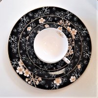 Черно-бели чинии за миялна машина от костен порцелан на брой , снимка 3 - Чинии - 31933044