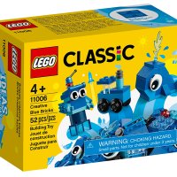 НОВИ! LEGO® Classic 11006 Творчески сини тухлички кит влакче робот, снимка 1 - Конструктори - 40663654