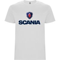 Нова мъжка тениска SKANIA (Скания) в бял цвят, снимка 1 - Тениски - 44308385