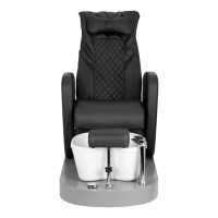 Стол за педикюр Azzurro 016C - кафява/черна с хидромасаж и масаж на гърбъ, снимка 8 - Педикюр и маникюр - 44532100