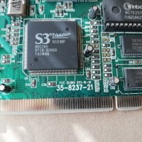 Видео карта S3 Super Trio 64V+ 1MB PCI, снимка 6 - Видеокарти - 34870577