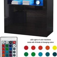 Елегантно и функционално шкафче с RGB LED осветление CXWL-ST-0051BL, снимка 4 - Шкафове - 42874611