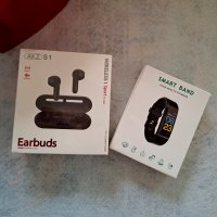 Подарък за Мъж - Смарт гривна + HD Безжични слушалки AKZ S1, снимка 3 - Подаръци за мъже - 39268192