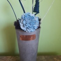 Декорирана метална винтиндж ваза , снимка 9 - Декорация за дома - 39724238
