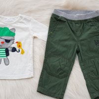 Ватиран панталон и блуза за бебе 3-6 месеца, снимка 9 - Комплекти за бебе - 37988289