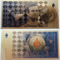 Сувенирни/колекционерски банкноти 1 и 100 Bitcoin, Ethereum, Shiba INU, снимка 3 - Колекции - 32466880