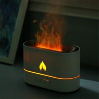 2023 Дифузер Овлажнител за Въздух 3D LED Камина овлажнител огън арома, снимка 8 - Други - 39348493