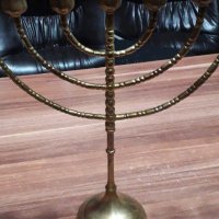 Еврейски  свещник-Менора, снимка 3 - Други ценни предмети - 40072331