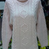 Блузони и пуловери от мохер-ръчно плетиво, снимка 16 - Блузи с дълъг ръкав и пуловери - 32547561