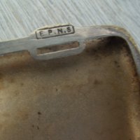 № 4522 стара метална табакера E.P,N.S  - надпис / маркировка, снимка 3 - Други ценни предмети - 29960162