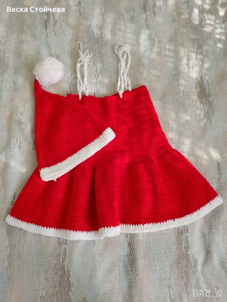 Детска плетена рокля , снимка 1